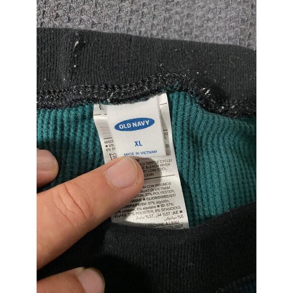 Old Navy Blue & Green Plaid Thermal Long Johns Set XL - Picture 8 of 10